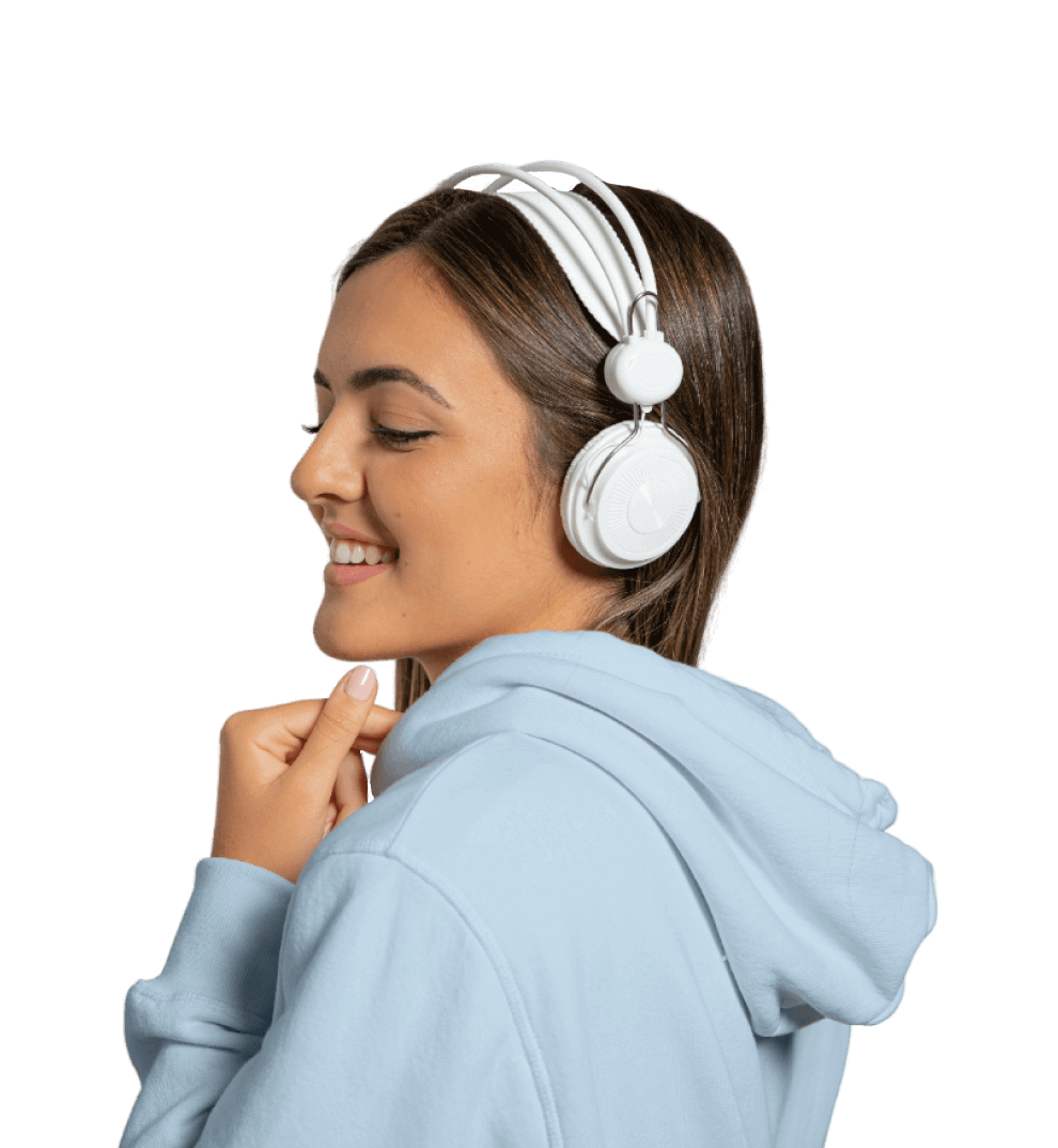 Woman wearing Headphones ProMax